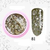 8ml Glitter Sequins Powder Uv Gel Polish Nail Accessories Hybrid Semi Permanent Soak Off Led Fingernails Varnish Lacquer