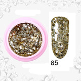 8ml Glitter Sequins Powder Uv Gel Polish Nail Accessories Hybrid Semi Permanent Soak Off Led Fingernails Varnish Lacquer