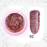 8ml Glitter Sequins Powder Uv Gel Polish Nail Accessories Hybrid Semi Permanent Soak Off Led Fingernails Varnish Lacquer