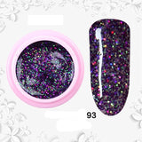 8ml Glitter Sequins Powder Uv Gel Polish Nail Accessories Hybrid Semi Permanent Soak Off Led Fingernails Varnish Lacquer