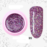 8ml Glitter Sequins Powder Uv Gel Polish Nail Accessories Hybrid Semi Permanent Soak Off Led Fingernails Varnish Lacquer