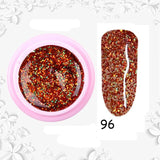 8ml Glitter Sequins Powder Uv Gel Polish Nail Accessories Hybrid Semi Permanent Soak Off Led Fingernails Varnish Lacquer