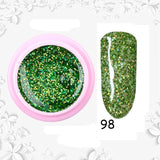 8ml Glitter Sequins Powder Uv Gel Polish Nail Accessories Hybrid Semi Permanent Soak Off Led Fingernails Varnish Lacquer