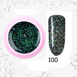 8ml Glitter Sequins Powder Uv Gel Polish Nail Accessories Hybrid Semi Permanent Soak Off Led Fingernails Varnish Lacquer