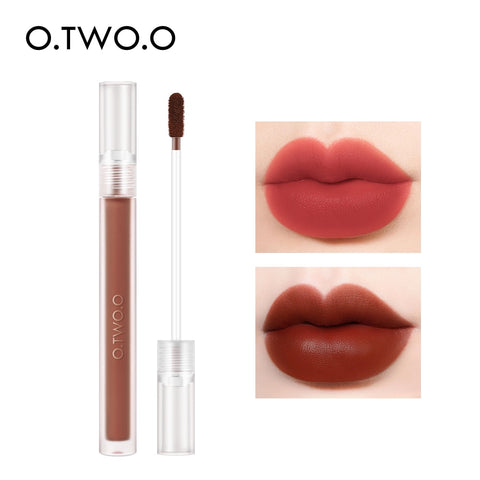 O.TWO.O Nude Lipstick Matte Lips Makeup Waterproof Long Lasting Non Sticky Lip Gloss Lightweight Moisturizing Lip Tint Cosmetics