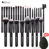 DUcare MakeUp Brushes Professional Natural Goat hair Makeup Brushes set Foundation Powder Concealer Contour Eyes Blending brush