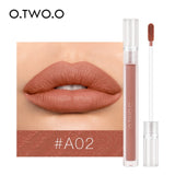 O.TWO.O Nude Lipstick Matte Lips Makeup Waterproof Long Lasting Non Sticky Lip Gloss Lightweight Moisturizing Lip Tint Cosmetics