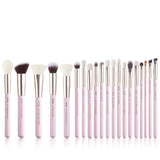 Jessup Makeup Brushes Set 15-25pcs Natural-Synthetic Hair Foundation Powder Highlighter Eyeshadow Brush for Making up