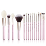 Jessup Makeup Brushes Set 15-25pcs Natural-Synthetic Hair Foundation Powder Highlighter Eyeshadow Brush for Making up