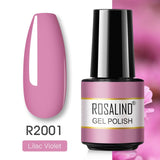 ROSALIND Gel Polish Varnish Hybrid Pure Color Gel Lacquer vernis Semi Permanent Nail Art Soak Off For Manicure Gel Nail Polish