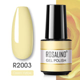 ROSALIND Gel Polish Varnish Hybrid Pure Color Gel Lacquer vernis Semi Permanent Nail Art Soak Off For Manicure Gel Nail Polish