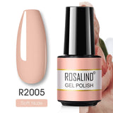 ROSALIND Gel Polish Varnish Hybrid Pure Color Gel Lacquer vernis Semi Permanent Nail Art Soak Off For Manicure Gel Nail Polish