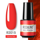 ROSALIND Gel Polish Varnish Hybrid Pure Color Gel Lacquer vernis Semi Permanent Nail Art Soak Off For Manicure Gel Nail Polish