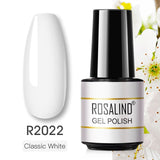 ROSALIND Gel Polish Varnish Hybrid Pure Color Gel Lacquer vernis Semi Permanent Nail Art Soak Off For Manicure Gel Nail Polish