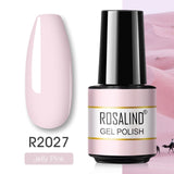 ROSALIND Gel Polish Varnish Hybrid Pure Color Gel Lacquer vernis Semi Permanent Nail Art Soak Off For Manicure Gel Nail Polish