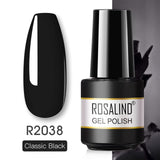 ROSALIND Gel Polish Varnish Hybrid Pure Color Gel Lacquer vernis Semi Permanent Nail Art Soak Off For Manicure Gel Nail Polish