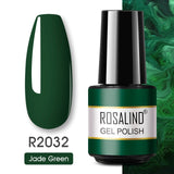 ROSALIND Gel Polish Varnish Hybrid Pure Color Gel Lacquer vernis Semi Permanent Nail Art Soak Off For Manicure Gel Nail Polish