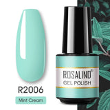 ROSALIND Gel Polish Varnish Hybrid Pure Color Gel Lacquer vernis Semi Permanent Nail Art Soak Off For Manicure Gel Nail Polish