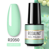 ROSALIND Gel Polish Varnish Hybrid Pure Color Gel Lacquer vernis Semi Permanent Nail Art Soak Off For Manicure Gel Nail Polish