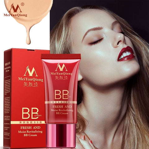 MeiYanQiong Fresh And Moist Revitalizing BB Cream Makeup Face Care Whitening Compact Foundation Concealer Prevent Bask Skin Care