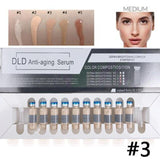 10pcs 5ml Brand Derma white BB Cream Glow Serum Ampoule Add Foundation Niacinamide/peptide For Effective Brightening Anti-aging