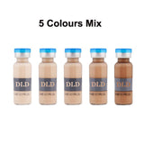 10pcs 5ml Brand Derma white BB Cream Glow Serum Ampoule Add Foundation Niacinamide/peptide For Effective Brightening Anti-aging