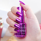 Fashion 18ml Metallic Nail Polish Mirror Gel Nail Polish Varnishes Metal Mirror Nail Polish Nail Beauty J1