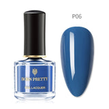 BORN PRETTY Nail Polish Colorful Solid 36Colors Blue Nude Glitter Platinum Nail Art Polish Shiny Nail Art Varnish DIY