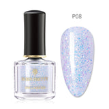 BORN PRETTY Nail Polish Colorful Solid 36Colors Blue Nude Glitter Platinum Nail Art Polish Shiny Nail Art Varnish DIY