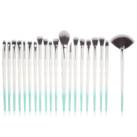 20pcs/set Diamond Handle Makeup Brushes Powder Foundation Blush Blending Eyeshadow Eyelash Brush Cosmetic Beauty Tool For Gift