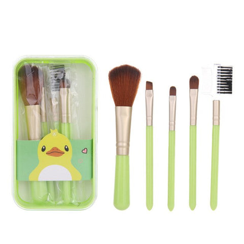 Lalasis 5Pcs Makeup Brush Beauty  Beginner Tools Eye Brushes Set Eyeshadow Eyebrow Nose Face Powder Foundation Brushes Tool