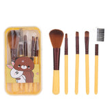 Lalasis 5Pcs Makeup Brush Beauty  Beginner Tools Eye Brushes Set Eyeshadow Eyebrow Nose Face Powder Foundation Brushes Tool