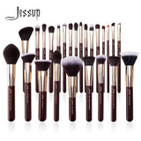 Jessup Makeup Brushes Set Professional Natural-Synthetic Hair Makeup Brush Foundation Powder Contour Eyeshadow 15-25pcs